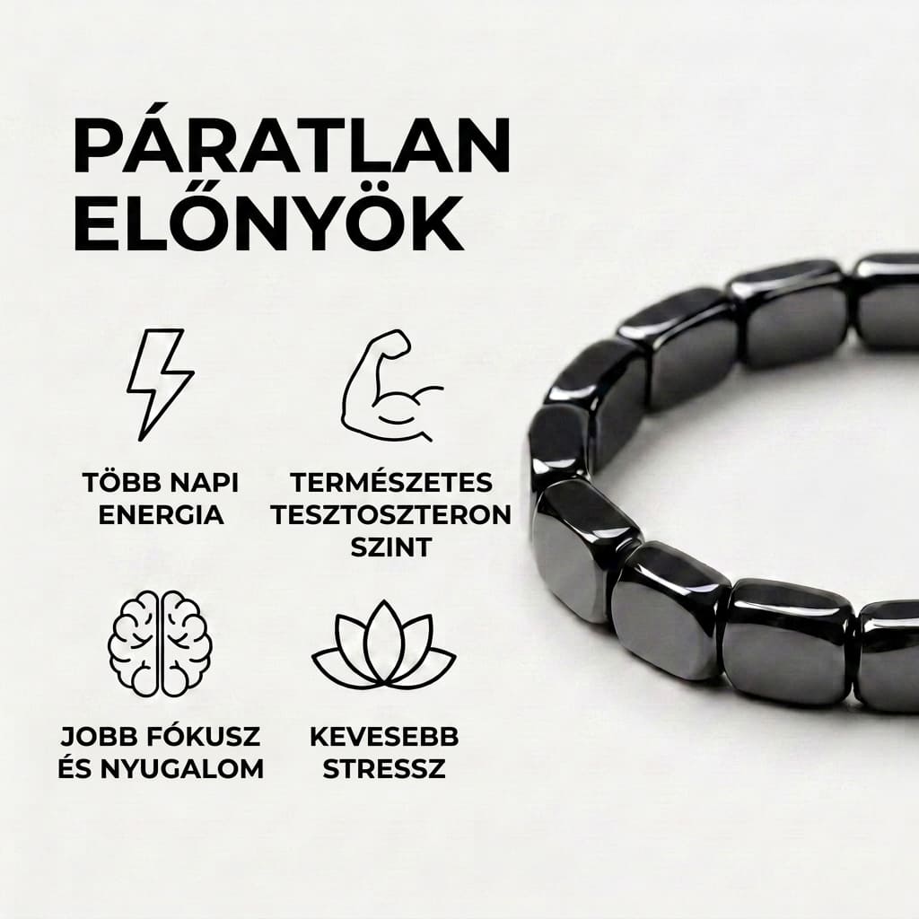Hematit karkötő Lumo®