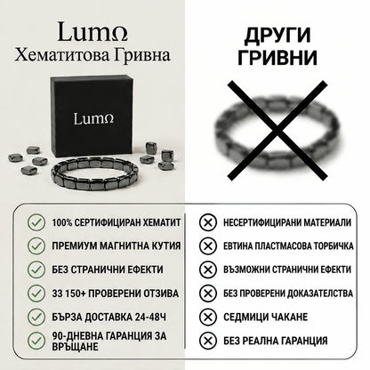 Хематитена гривна Lumo®