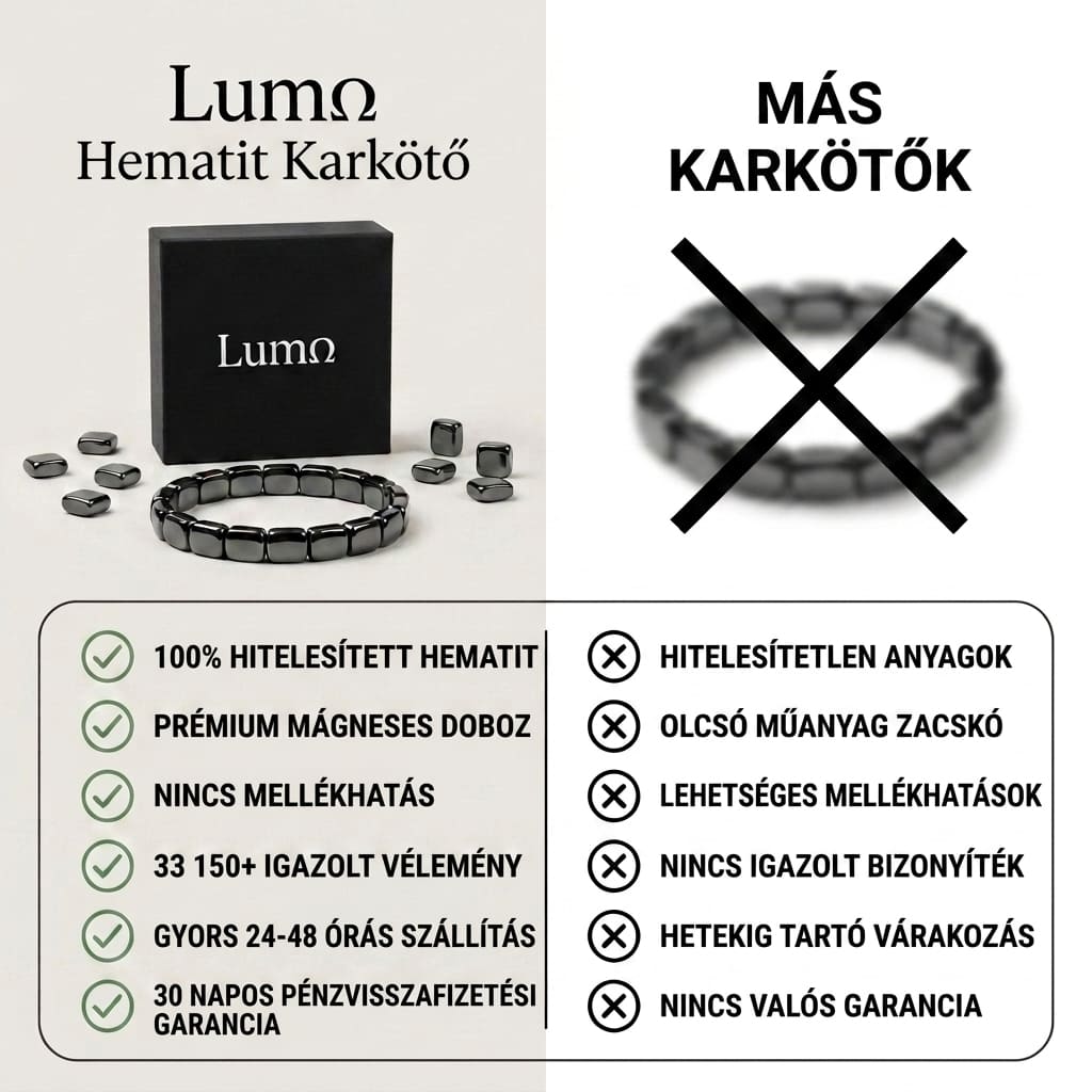 Hematit karkötő Lumo®