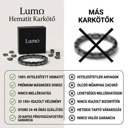 Hematit karkötő Lumo®