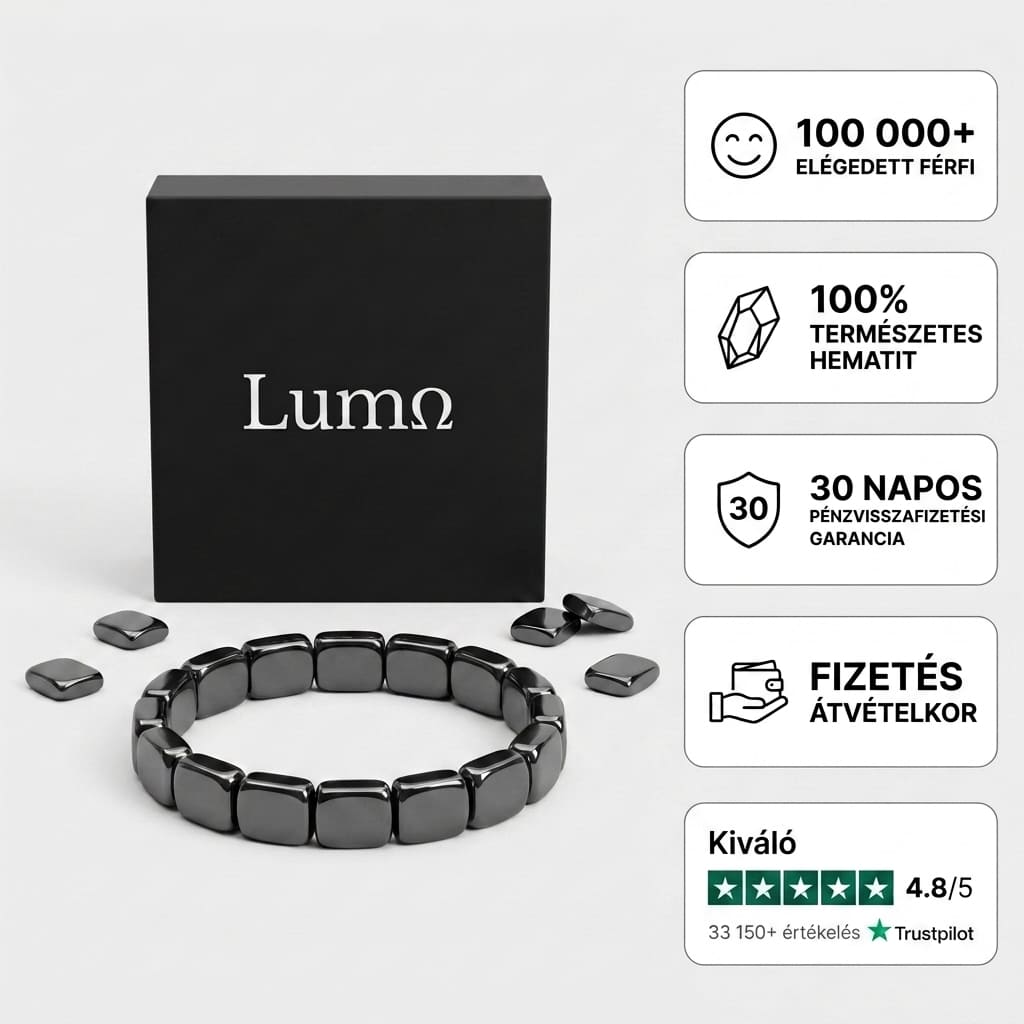 Hematit karkötő Lumo®