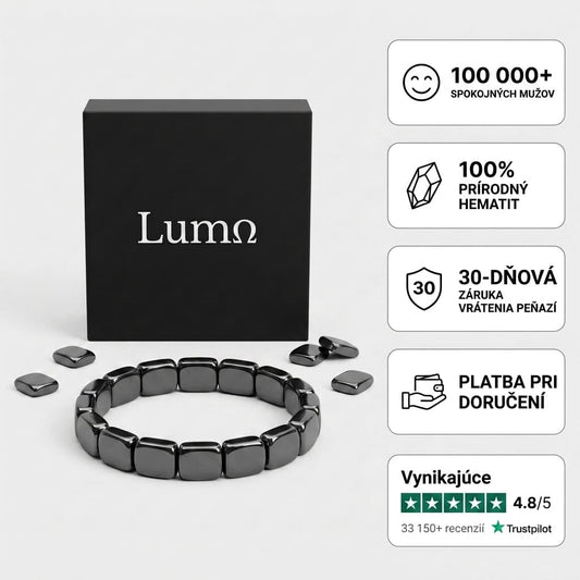 Hematitový náramok Lumo®